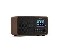 Avio Radio DAB+ Bluetooth 5.0 - Noyer, 20 Stations Enregistrables, Ecran Couleur 2,4