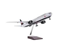 Avion à échelle 1/157 47 cm pour Air Canada B777 modèle d'avion en résine décoratif accessoire éducatif adapté pour la décoration (avec lumière)