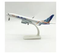 Avion à échelle 20 cm pour Dubai Airlines B737 modèle d'avion en métal moulé sous Pression Dubai Boeing 737-800 Avion décorer Bureau adapté à l'affichage