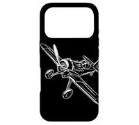 Avion à hélice Croquis Aviation Avions Coque pour iPhone 17 Pro