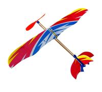 Avion À Moteur Avec Bande De Caoutchouc Little Thunderbird, Avion Assemblé À Monter Soi-Même, Modèle D'Aviation En Plein Air, Jouet Éducatif, Couleur Aléatoire