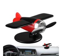 Avion alimenté par l'énergie solaire,Décoration de tableau de bord de voiture d'avion à énergie solaire | Accessoires intérieurs de voiture à énergie solaire pour affichage du tableau de bord