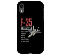 Avion américain chasseur furtif F35 lightning Coque pour iPhone XR