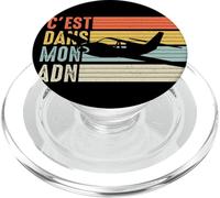 Avion Aviation C'est dans Mon adn Voler Pilote Humour PopSockets PopGrip pour MagSafe
