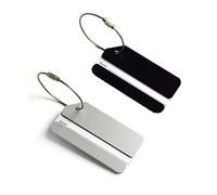 Avion Bagages Étiquettes, Mix Couleurs Bagages Étiquettes en Alliage d'aluminium avec Cordes en Acier Inoxydable, étiquettes Valise, Accessoires Voyage