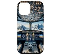 Avion Cockpit Instruments de vol Avion Pilote Montagnes Coque pour iPhone 12 mini