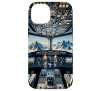 Avion Cockpit Instruments de vol Avion Pilote Montagnes Coque pour iPhone 14