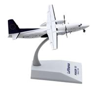 Avion Collection Alliage, Cadeau 1:200 pour L'équipe Lufthansa Fokker 50, Modèle d'avion Moulé sous Pression D-AFKU avec Support
