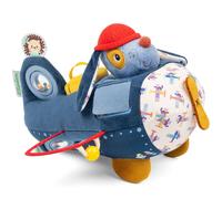 Lilliputiens – Jouet d'activités Jules le Chien – Avion bleu 26 cm – Dès 12 mois