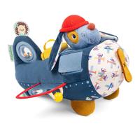 Lilliputiens – Jouet d'activités Jules le Chien – Avion bleu 26 cm – Dès 12 mois