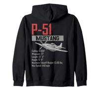 Avion de Chasse américain P51 Mustang de la Seconde Guerre Sweat à Capuche