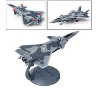Avion De Chasse En Métal À Échelle 1: 144e J20, Modèle D'Avion De Chasse En Alliage Abs Pour Enfants