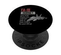 Avion de Chasse F18 Hornet d'American Aircraft PopSockets PopGrip Adhésif