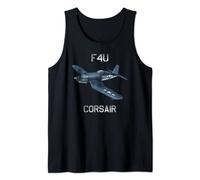 Avion de chasse F4U Corsair Vintage US WW2 Warbird Débardeur