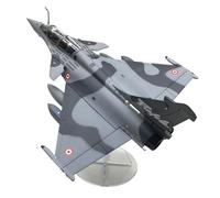 Avion de Chasse français Rafale 1:72, Avion Alliage Bomber modèle moulé sous Pression, avec Base d'exposition, Modèles d'avion Modèle de Collection pour Cadeau, pour Bureau, étagère, Salon, Gris