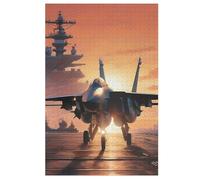 Avion de Chasse Puzzles De 1000 Pièces, Puzzle pour Adultes en Bois, Jeu D'adresse Toute La Famille, (78×53cm)