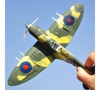 Avion De Combat Moulé Sous Pression, 20x18cm, À Assembler, Modèle De Chasseur, Jouets De Construction, Ensembles D'outils, Guerre Ii Bf-109, Hurricane Spitfire Pirate Militaire