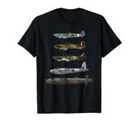 Avion de guerre britannique Warbirds Lancaster de la Seconde Guerre mondiale T-Shirt