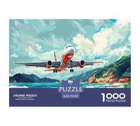 Avion de passagers 1000 Pièces Puzzles pour Adultes Un Puzzle Difficile Jeu De Puzzle pour Toute La Famille Enfants Activité Familiale Parfaite Cadeaux pour Femmes Cadeaux pour Hommes 70x50cm/1000pcs
