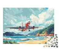 Avion de passagers Puzzle 1000 Pièces Adulte Enfants À Partir De 14 Ans Qualité Supérieure Jeu De Famille Cadeau pour Femmes Défi Ludique 52x38cm/1000pcs
