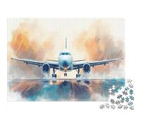 Avion de passagers Puzzle 1000 Pièces Adulte Enfants Fantaisie Qualité Supérieure Défi Ludique Cadeau pour Hommes Jeu De Famille 52x38cm/1000pcs
