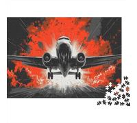Avion de passagers Puzzle 1000 Pièces Adulte Enfants Qualité Supérieure Fantaisie Jeu Éduchatif Défi Cadeau pour Femmes Jeu De Famille 52x38cm/1000pcs