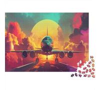 Avion de passagers Puzzle 1000 Pièces Adulte Qualité Supérieure Classique Jeu Éduchatif Défi Cadeau De Noël Jeu De Famille 52x38cm/1000pcs