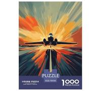 Avion de passagers Puzzle 1000 Pieces Cadeau Unique Jeu Éduchatif Challenge Toy À De Qualité Supérieure Peinture Art pour Adultes Enfants 70x50cm/1000pcs