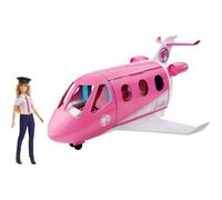 Avion de Rêve Barbie - Mobilier coffret poupée pilote - Plus de 15 accessoires - Jouet pour enfant - GJB33