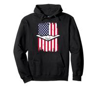 Avion drapeau des États-Unis 4 juillet hommes femmes enfants patriotique Sweat à Capuche