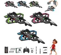 Avion Drone radiocommandé Sky Riders 2026 amélioré, en Mousse, avec lumières LED, Double Batterie modulaire, vol Stationnaire Automatique, Commande simplifiée for débutants,(Green+Pink+Blue)