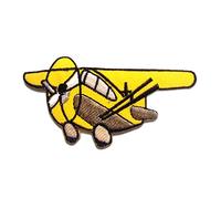 avion enfants - Ecusson thermocollant patches appliques, Taille: 10,3 x 5,7 cm