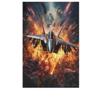 Avion F35 Puzzles De 1000 Pièces, Puzzle en Bois pour Adultes, Puzzle Impossible, Jeu D'adresse pour Toute La Famille, Puzzle Jeu De Pose pour Adulte Et Enfants （78×53cm）