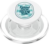 Avion Fenêtre Montagnes Rétro Voyage Avion Aile PopSockets PopGrip pour MagSafe