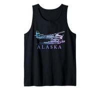 Avion Flotteur en Forme d'hydravion de l'Alaska Souvenir de fierté Vintage Débardeur