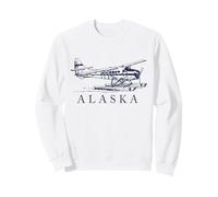 Avion Flotteur en Forme d'hydravion de l'Alaska Souvenir de fierté Vintage Sweatshirt