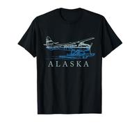 Avion Flotteur en Forme d'hydravion de l'Alaska Souvenir de fierté Vintage T-Shirt