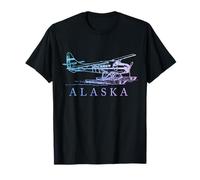 Avion Flotteur en Forme d'hydravion de l'Alaska Souvenir de fierté Vintage T-Shirt