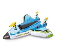 Avion gonflable Intex + pistolet à eau - Bleu