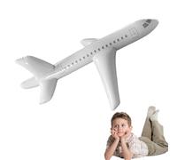 Avion gonflable pour enfants avion gonflable avion décorations d'anniversaire avions de dessins de dessins 39.4 pouces mignonnes aéroneflable gonflable pliable pliable blanc intérieur extérieur jouet