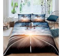 Avion Housse De Couette 90X190 Cmimprimée Parure De Lit Microfibre 3 Pièces avec Fermeture Éclair Housse De Couette X1 Et Taie X2 Adulte Les Enfants Chambre À Coucher Adolescent -183O205D066C28