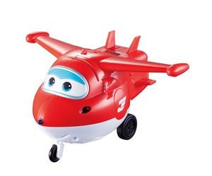 Avion interactif Jett SUPER WINGS - Véhicule roue libre pour enfant de 3 ans - Rouge et blanc