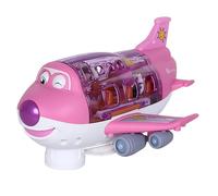 Avion Jouet Électrique - avec Effets Lumineux | Cadeaux Portables pour Tout-Petits pour , Garçons Filles de 3 Ans, Avions Bump Go Action