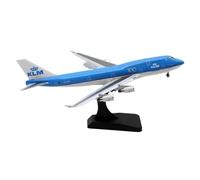 Avion Jouet en Alliage, modèle réduit d'avion en métal moulé sous Pression KLM Royal Dutch Airlines 747-400, Collection raffinée, échelle 1:400