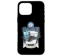 Avion Militaire américain AH-64 Longbow Coque pour iPhone 16 Pro Max
