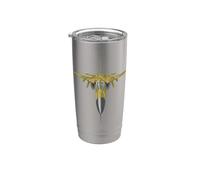 Avion militaire F-111 Aardvark - Vue de dessus Gobelet isotherme en acier inoxydable double paroi