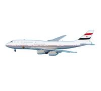 Avion Miniature Metal 1 400 Échelle Lh4318 pour EgyptAir Boeing 747-8 Miniature en Alliage Moulé sous Pression Matériel Modèle d'avion Jouet