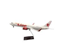 Avion Miniature Metal 1:85 pour Le Modèle d'avion De Passagers Lion Air 737 De Thaïlande Simulation d'avion D'aviation Ornements en Métal(with Light)