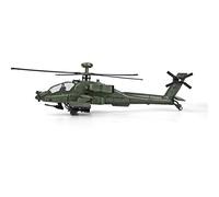 Avion Miniature Metal Ah-64 Apache Alliage Pratique pour Hélicoptère Modèle d'avion Modèle De Simulation Son Et Lumière Cadeau(with Retail Box)