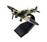 Avion Miniature Metal Avion De Chasse Spitfire Britannique 1:72 en Métal Moulé sous Pression Modèle Décoratif pour Garçon Jouet d'anniversaire